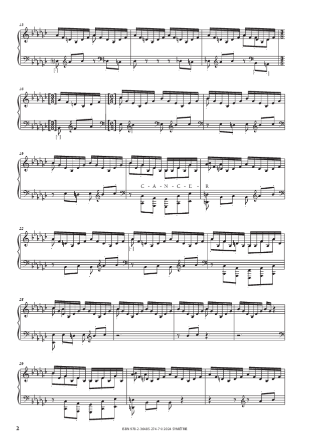 Sonate pour piano no 21, extrait 2