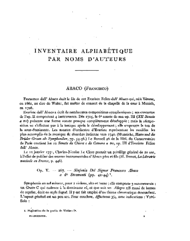 Inventaire critique du fonds Blancheton de la bibliothèque du Conservatoire de Paris, extrait 2