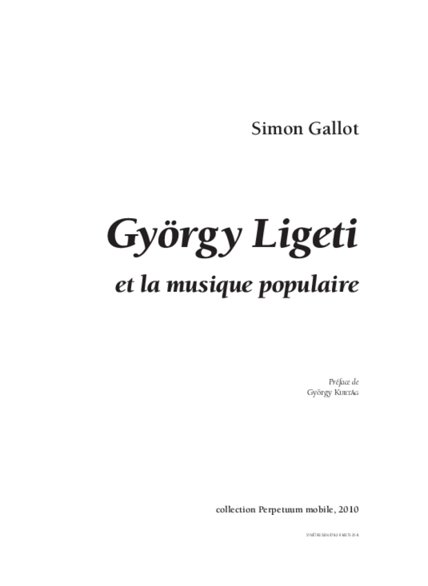 György Ligeti, extrait 1