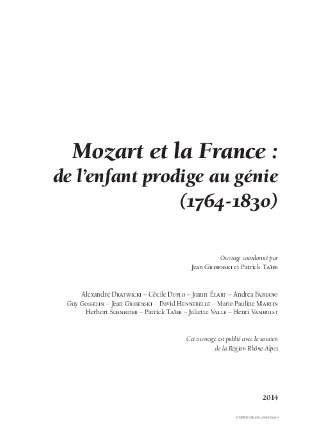 Mozart et la France, extrait 1