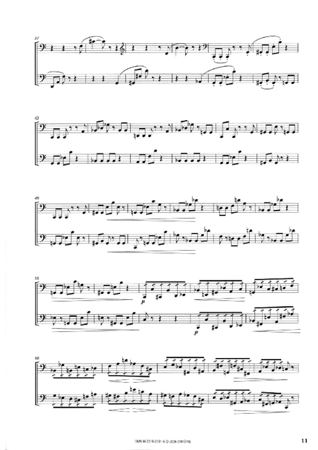 Sonate pour deux violoncelles, extrait 2