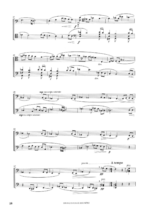 Sonate pour deux violoncelles, extrait 3
