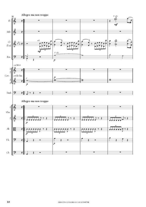 Symphonie en la mineur, extrait 10