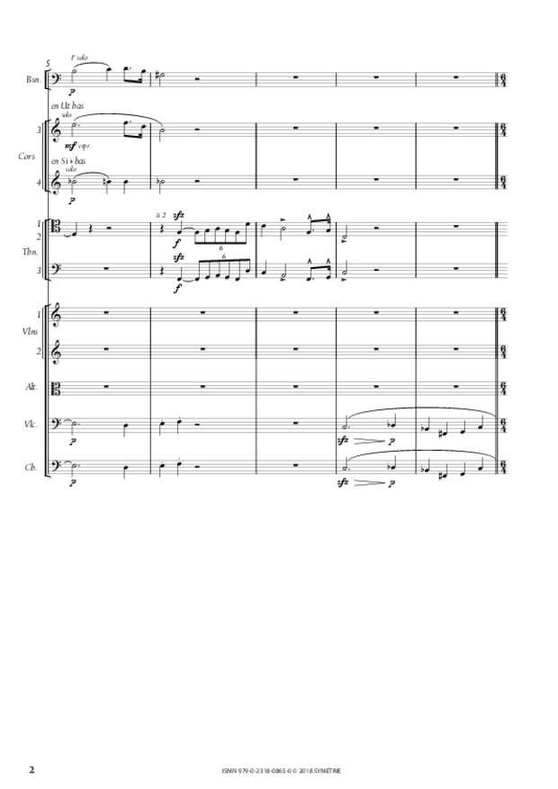 Symphonie en la mineur, extrait 2