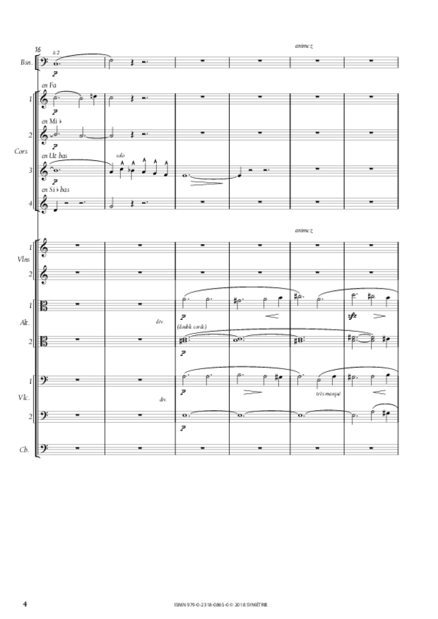 Symphonie en la mineur, extrait 4