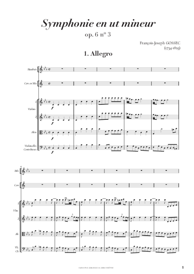 Symphonie en ut mineur, extrait 1