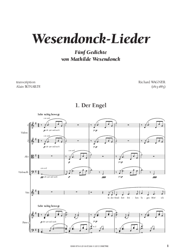 Wesendonck-Lieder, extrait 1