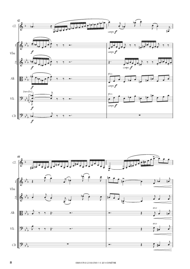 Sonate pour clarinette op. 167, extrait 2