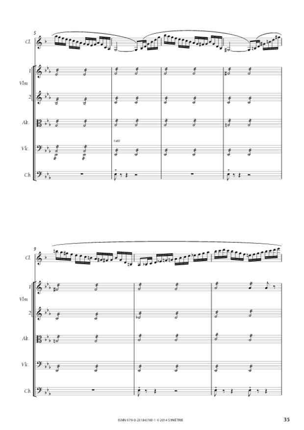Sonate pour clarinette op. 167, extrait 4