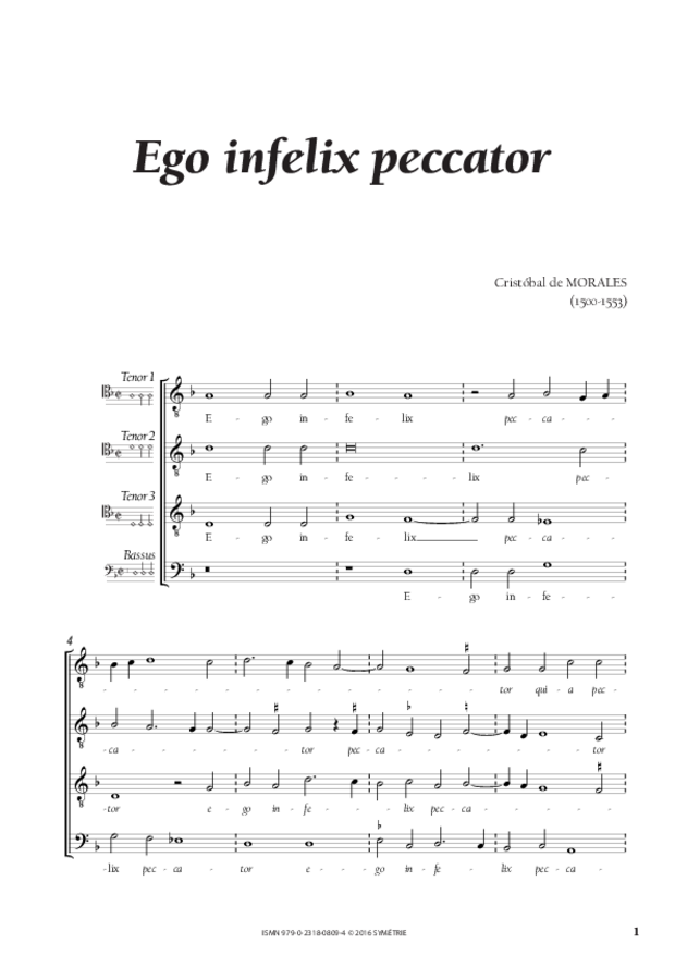Ego infelix peccator et Apostole Christi Jacobe, extrait 1