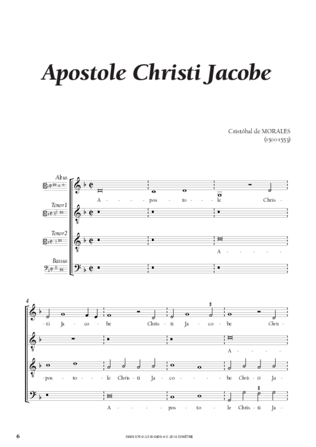 Ego infelix peccator et Apostole Christi Jacobe, extrait 2