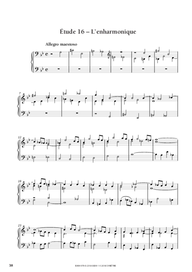 34 Études dans le genre fugué op. 97, extrait 11