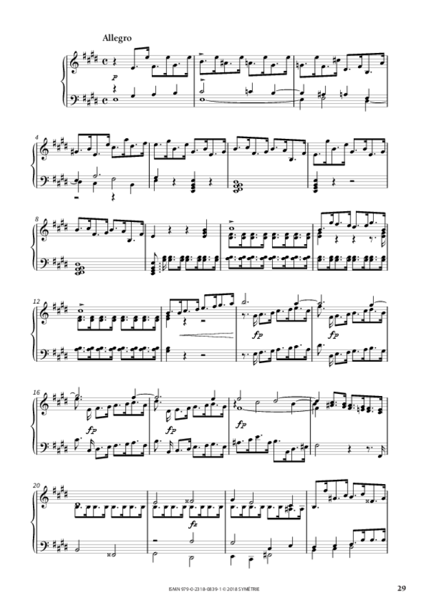 34 Études dans le genre fugué op. 97, extrait 8