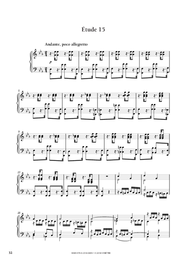 34 Études dans le genre fugué op. 97, extrait 9