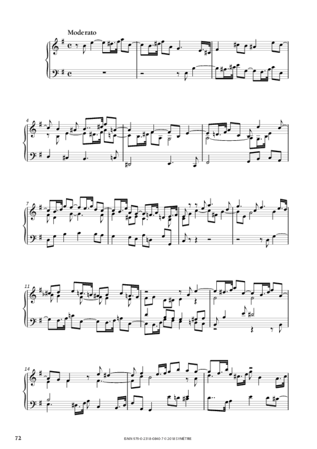 34 Études dans le genre fugué op. 97, extrait 11