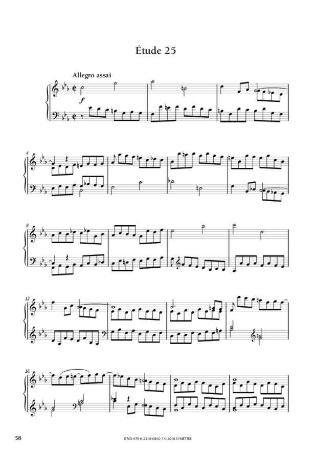 34 Études dans le genre fugué op. 97, extrait 8
