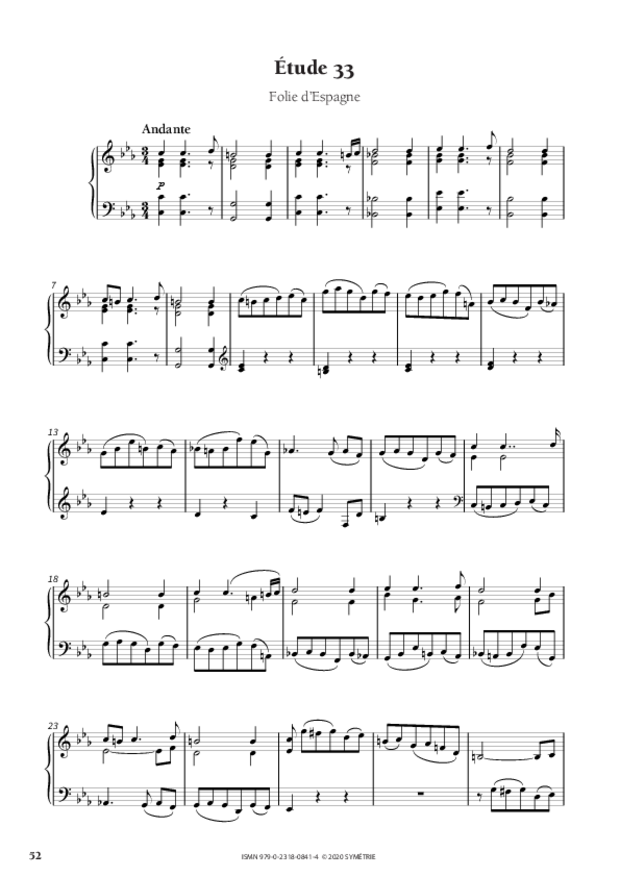 34 Études dans le genre fugué op. 97, extrait 10