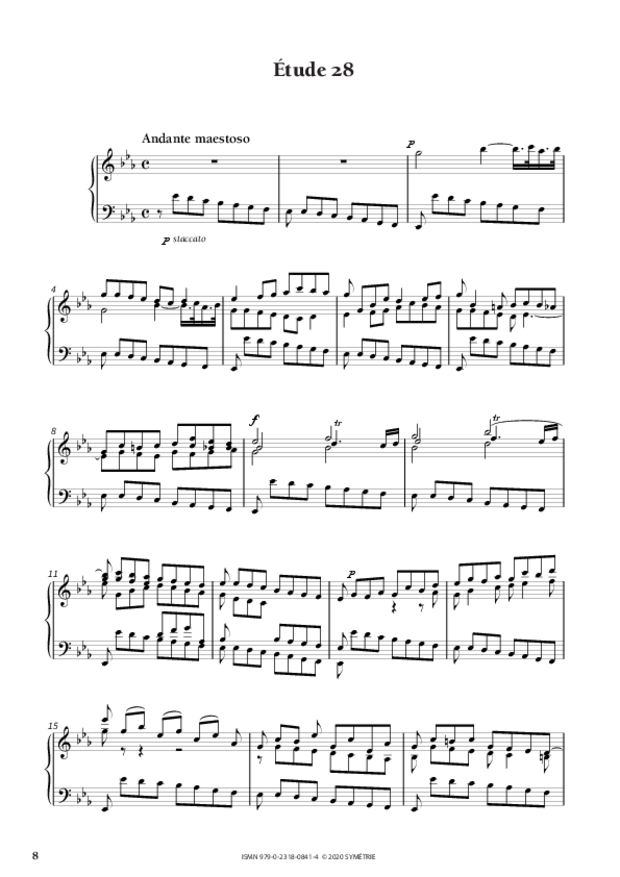 34 Études dans le genre fugué op. 97, extrait 2