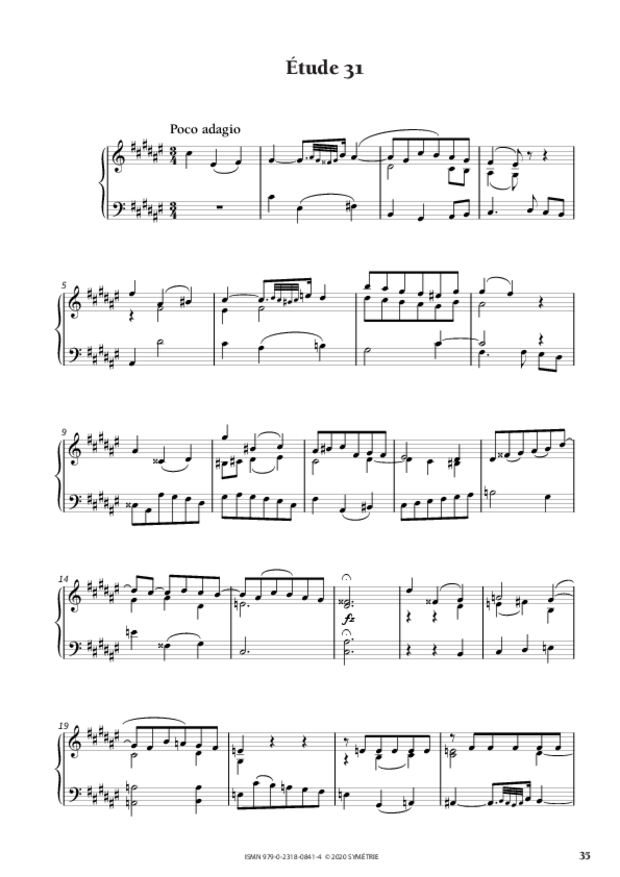 34 Études dans le genre fugué op. 97, extrait 7