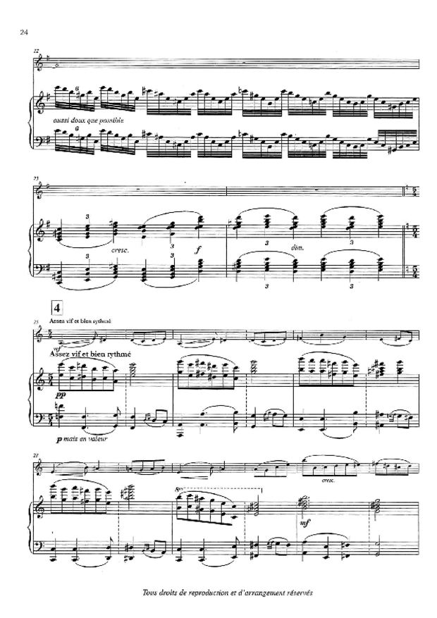 Sonate en la mineur, extrait 3