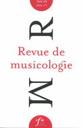 couverture de Revue de musicologie, t. 105/1 (2019)