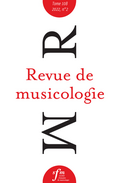 couverture de Revue de musicologie, t. 108/2 (2022)