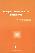 (couverture de Musiques vocales en Italie depuis 1945)