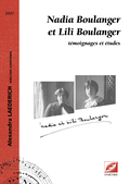 couverture de Nadia Boulanger et Lili Boulanger