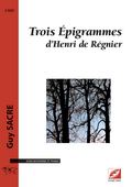 (couverture de Trois Épigrammes d’Henri de Régnier)