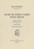 couverture de Livre de noëls variés pour orgue