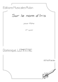 couverture de Sur le nom d’Iris