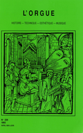 couverture de Le grand orgue de l’église Saint-Nicolas de Blois — Le grand orgue et les organistes de Saint-Pothin de Lyon — Une dynastie de facteurs de clavecin : quelques notes sur la famille Hemsch