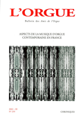 (couverture de Aspects de la musique d’orgue contemporaine en France)