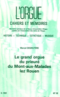 (couverture de Le grand orgue du prieuré du Mont-aux Malades lez Rouen, par Marcel Gegrutère)