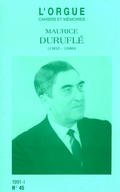 couverture de Maurice Duruflé (1902-1986)
