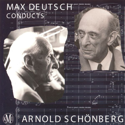 (couverture de Max Deutsch conducts Arnold Schönberg)