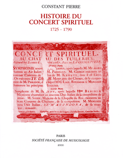 (couverture de Histoire du Concert spirituel)