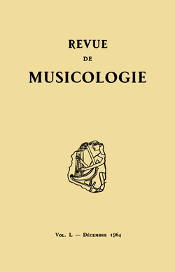 (couverture de Revue de musicologie, t. 50/2 (1964))