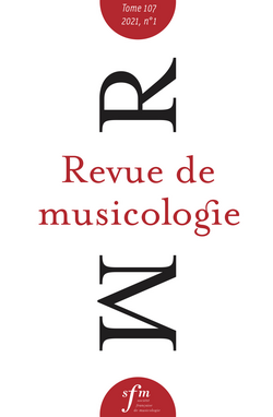 (couverture de Revue de musicologie, t. 107/1 (2021))