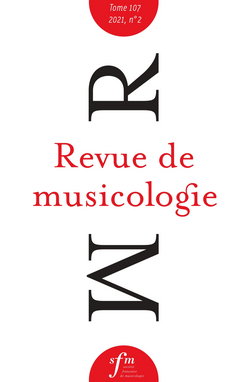 (couverture de Revue de musicologie, t. 107/2 (2021))