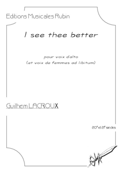 (couverture de I see thee better)