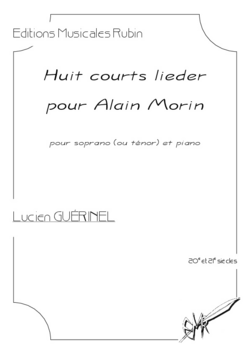 (couverture de Huit courts lieder pour Alain Morin)