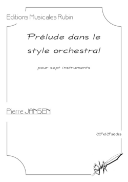 (couverture de Prélude dans le style orchestral)