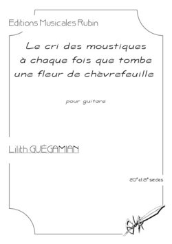 (couverture de Le cri des moustiques à chaque fois que tombe une fleur de chèvrefeuille)