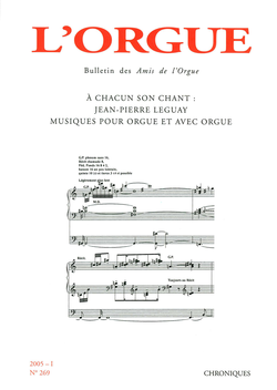 (couverture de À chacun son chant : Jean-Pierre Leguay, musiques pour orgue et avec orgue)