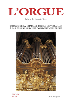 (couverture de L’orgue de la chapelle royale de Versailles  : à la recherche d’une composition perdue)